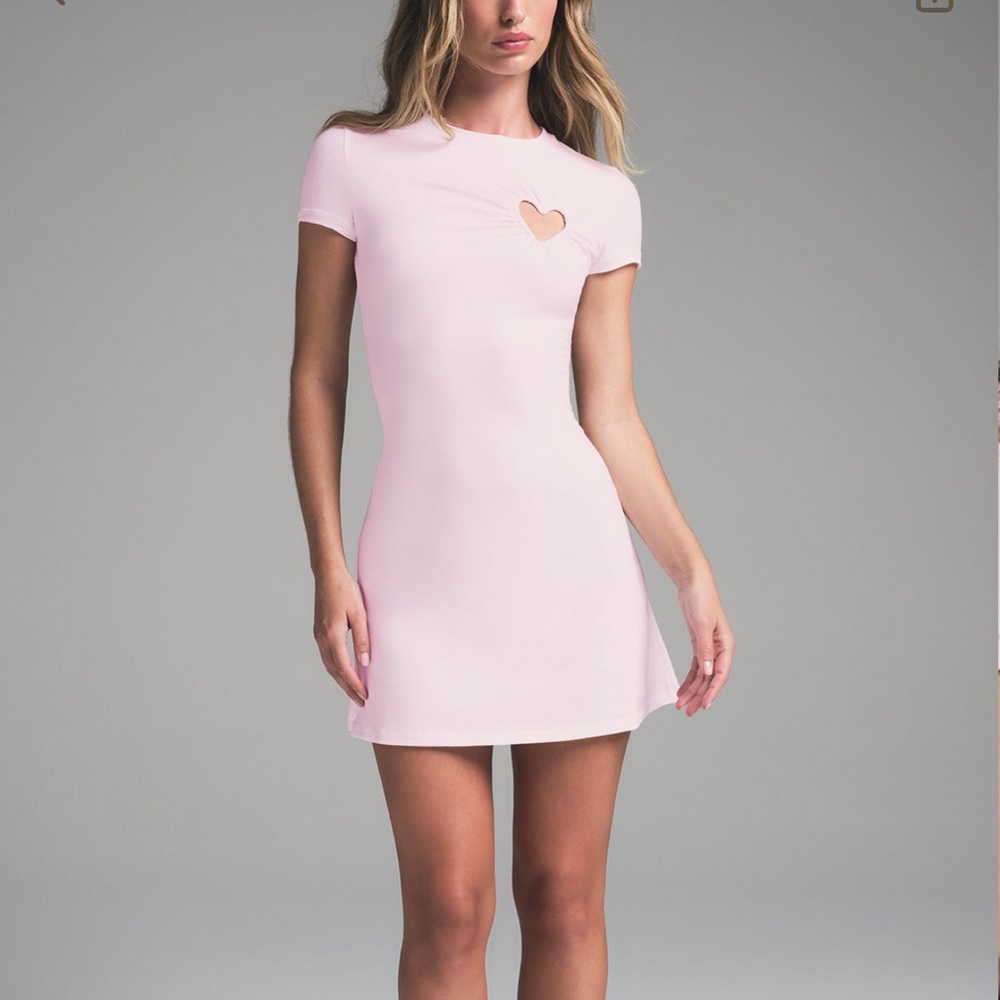 NWT SKIMS CHERRY BLOSSOM HEART MINI DRESS